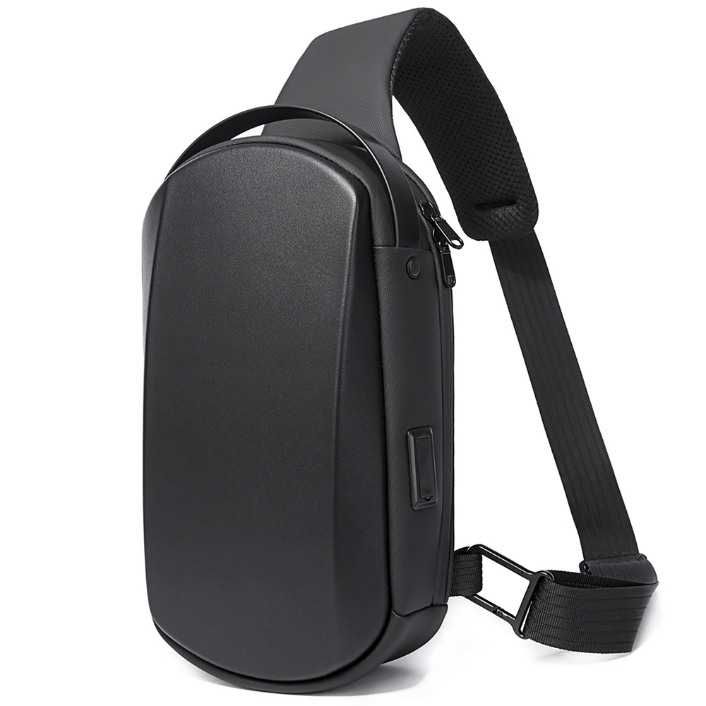 Borsa A Tracolla Unisex A Mezzaluna Nylon Leggera - 5 Cerniere E Tracolla Regolabile - Marsupio Da Giorno Per Uomo E Donna
