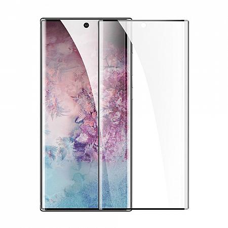 ColiColi für Samsung Galaxy Note 10 Pro Hülle Transparent Panzerglas 360 Grad Magnet Handyhülle Clear Doppelseitige Gehärtetes Glas Schutzhülle Vorne Hinten Rundumschutz Dünn Metall Bumper Silber 