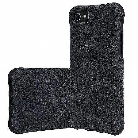 luxury quality hybrid alcantara iPhone SE 2020 protective case uk tpu shock absorbing cover