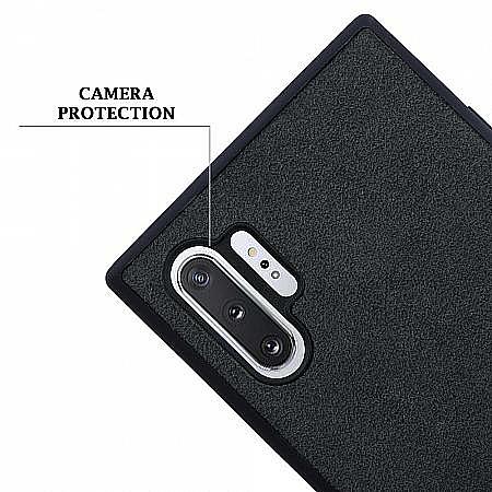 luxury quality hybrid alcantara Galaxy Note 10+ (5G) protective case uk tpu shock absorbing cover