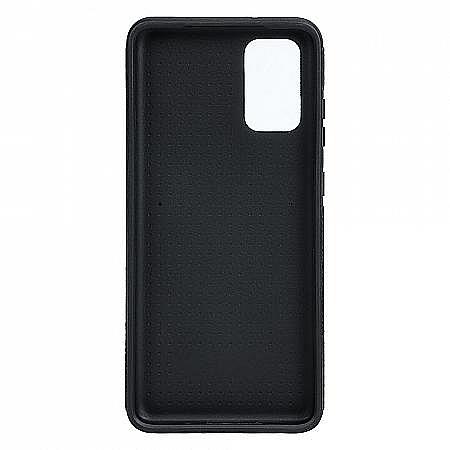 Galaxy S20+ (5G) shockproof flexible black silicone bumper case impact resistant dropproof hard