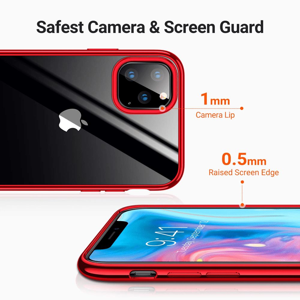 Custodia Ultra Sottile Per IPhone 11 Pro Max – Opaca Antigraffio In Policarbonato Rigido, Rosso